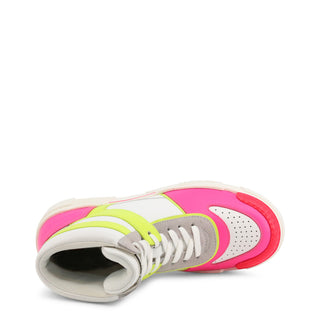 Love Moschino Woman Sneakers classic leather round toe