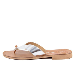 Luxe Step Leather Flip Flops