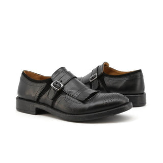 Duca di Morrone Low Top Suede Buckle Round Toe