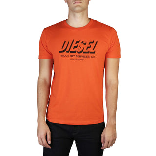 Diesel T-shirt short Sleeves solid colour visible logo slim Fit