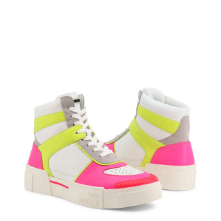 Love Moschino Woman Sneakers classic leather round toe