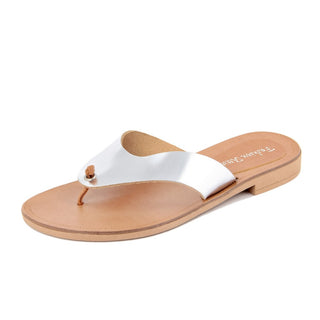 Luxe Step Leather Flip Flops