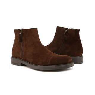 Duca di Morrone Suede Ankle Boots for Men