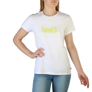 Levi's Solid Colour T-Shirt with Visible Logo Prints