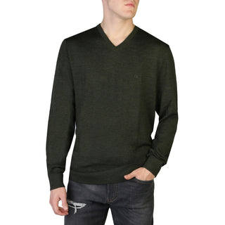 "The 100% Wool V-neck Sweater"