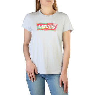 Levi's Solid Colour T-Shirt with Visible Logo Prints