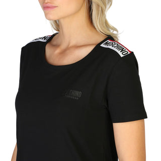 " Moschino Woman's T-shirt with Visible Logo"