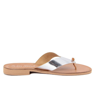 Luxe Step Leather Flip Flops