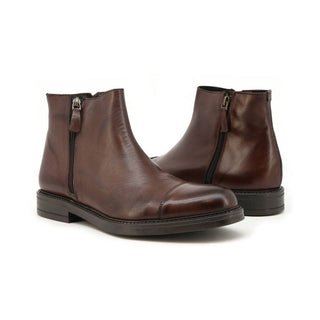 Duca di Morrone Round Toe Ankle Boots