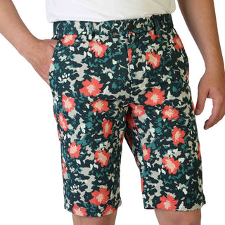 Tommy Hilfiger Men's Floral Print Shorts with Visible Logo