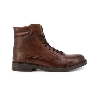 Duca di Morrone Men's Leather Round Toe Boots