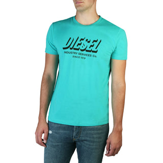 Diesel T-shirt short Sleeves solid colour visible logo slim Fit