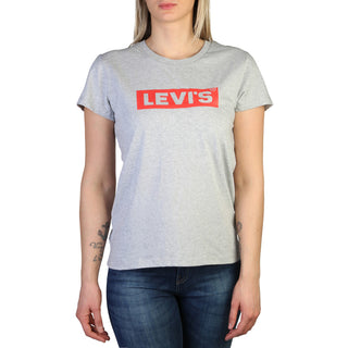 Levi's Solid Colour T-Shirt with Visible Logo Prints